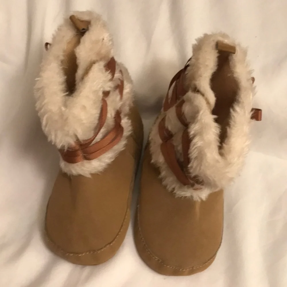 Toddler Faux Fur/Suede Booties